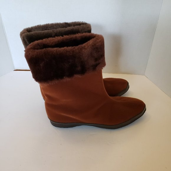 VINTAGE BF Goodrich Fur Boots Fleece Lining NWOT - Picture 2 of 8